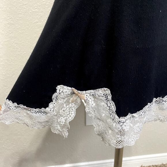 Honeydew Soft Lace Gothic Coquette Ruched Bow Slip Dress Nightgown Babydoll Sz M - Picture 6 of 14